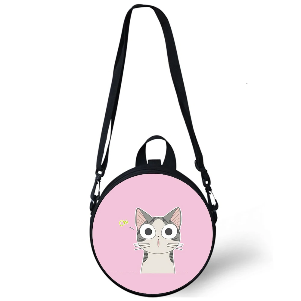 Cartoon Chi's Sweet Home Cute Cat Child kindergarten Bag 3D Print Shoulder Bags For School Women Mini Round Bagpacks Rugtas Bag