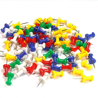 80Pcs Assorted Making Thumb Tacks Multicolor Plastic Tacks Push Pins Cork Board Office School Stationery Supplies