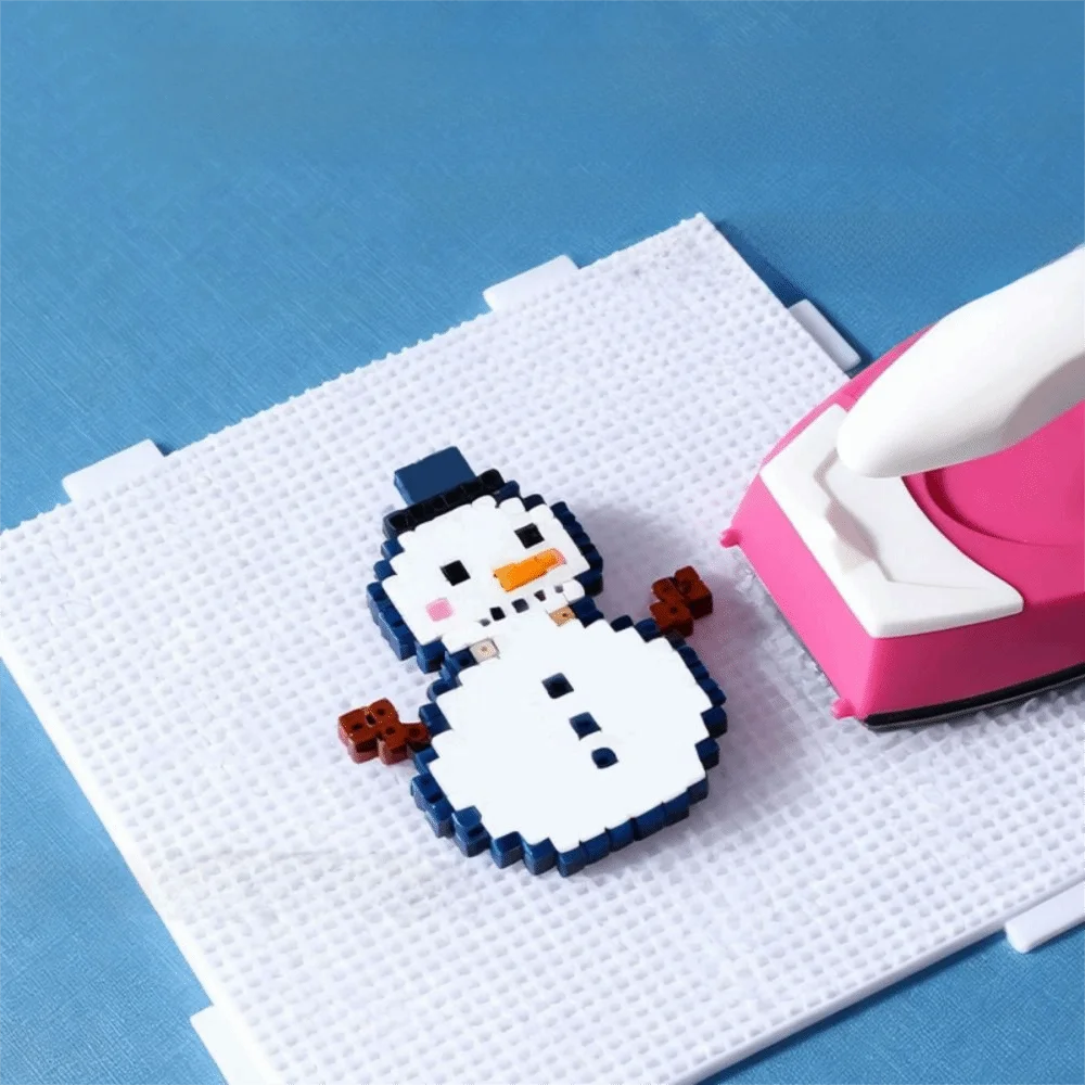 4 szt. Kwadratowe tablice do koralików, odporne na wysokie temperatury, 52 gwoździe, 2,6 mm, szablony do koralików Hama, wielokrotnego użytku, białe, przezroczyste