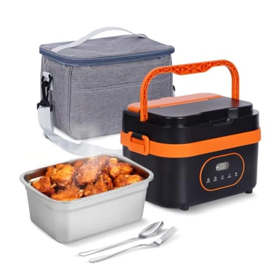 

Cordless Electric Lunch Box for Adults 18000mAh Rechargeable Auto Heated Lunch Box 1.5L Container Ideal for Outdoor Adventures