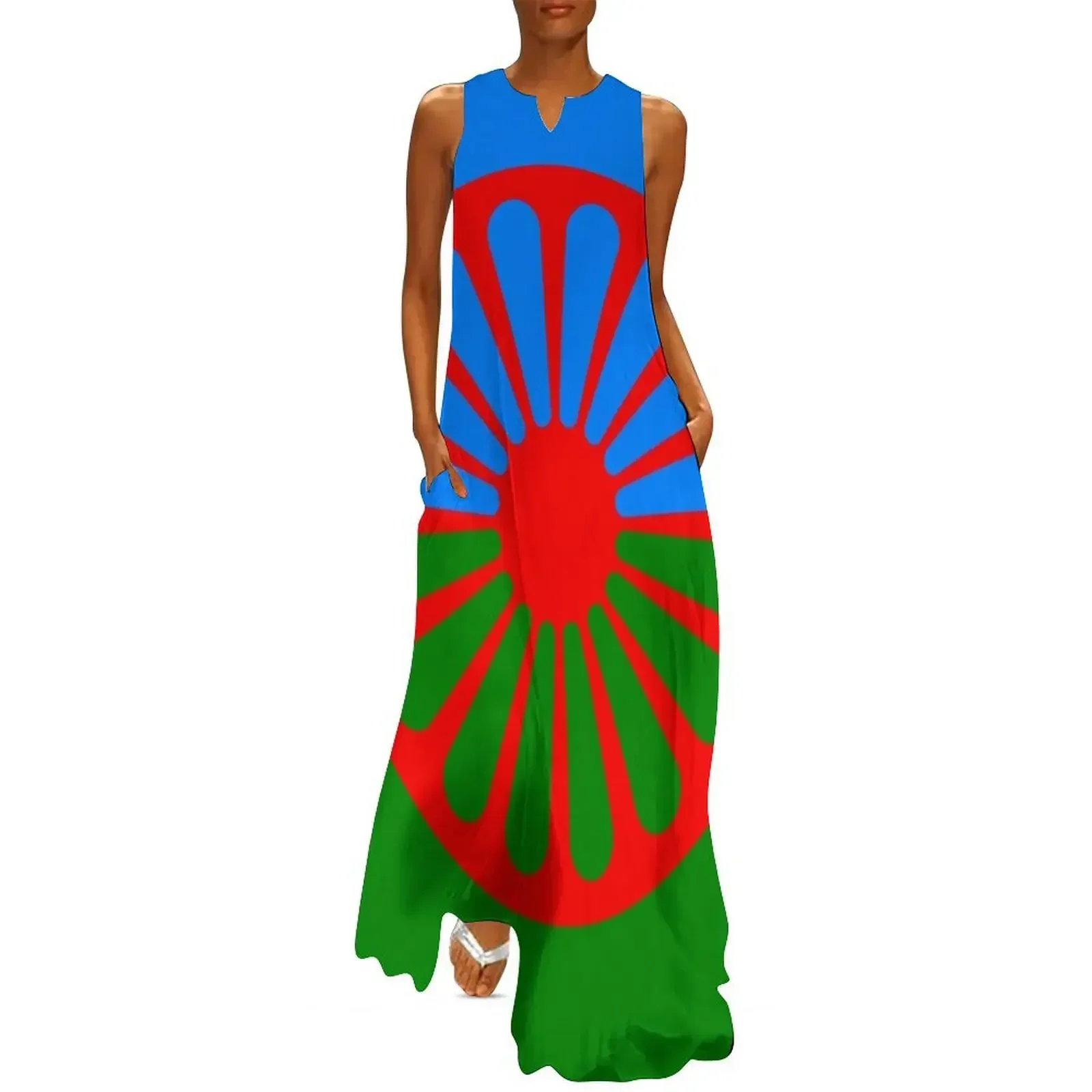 

Romani Flag Long Dress summer dress dress women summer Women's summer dresses for woman 2025