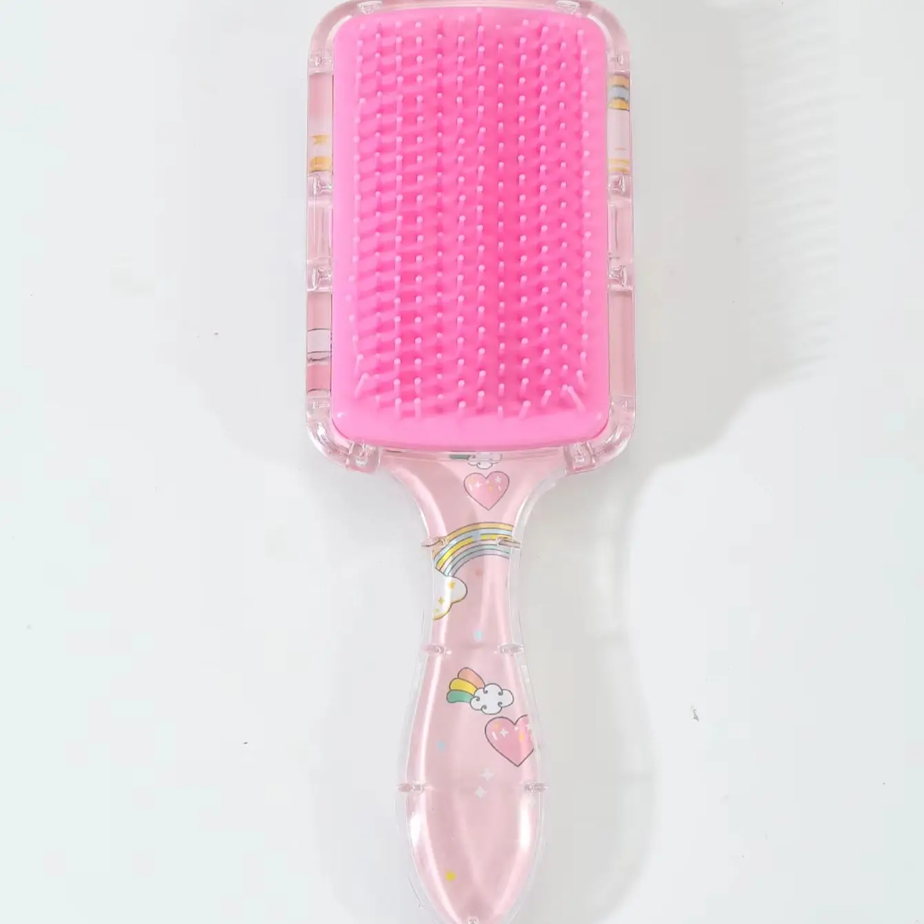Cartoon transparent square straight hair comb, scalp massage and foam plastic comb For Hair Accessories view 6