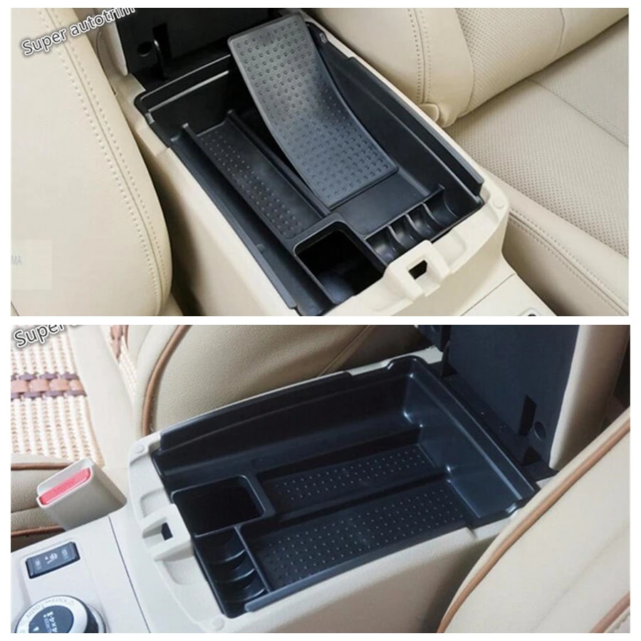 Central Armrest Storage Box Container Pallet Phone Holder Tray Black Interior Accessories Fit For Nissan Qashqai J11 2014 - 2020