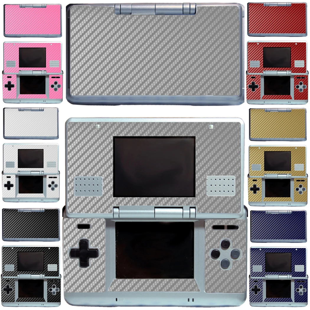 7 Colours Carbon Fiber Vinyl Skin Sticker Protector for Nintendo DS NDS Gen Skins Stickers