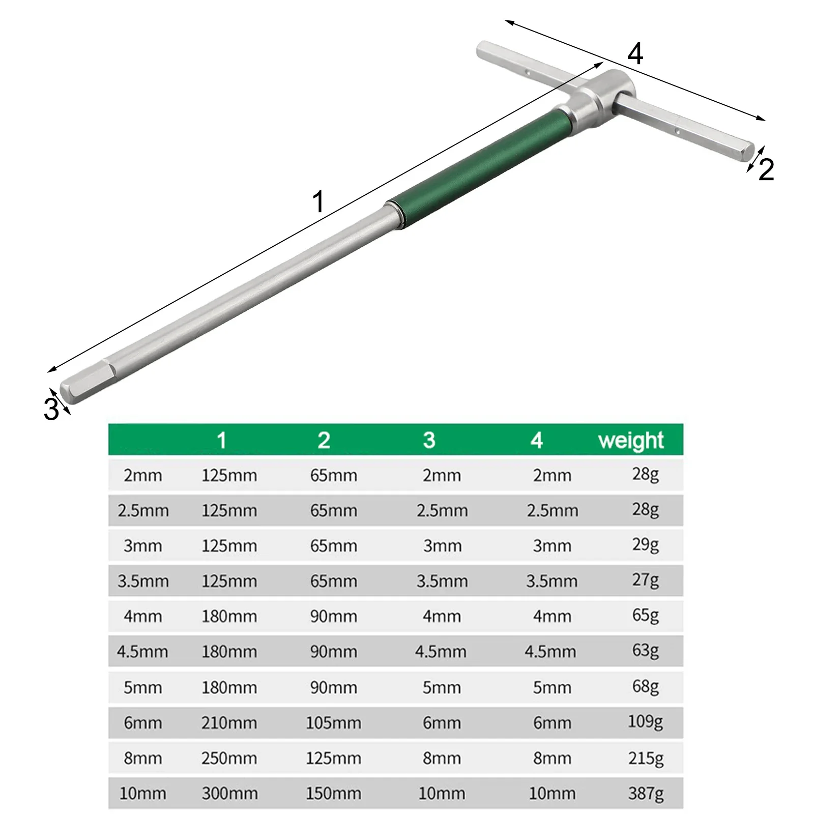 

High-quality Universial Studry T-Shaped Spanner Set High-speed Rotating Hexagonal T-shaped Good Performance Sliver