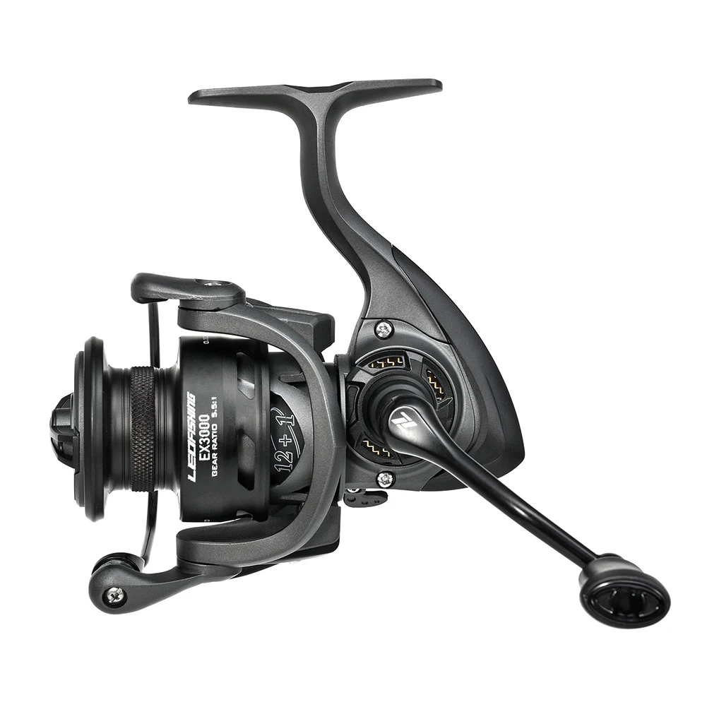 Sea Fishing Reel EX1000/2000/3000/4000/5000 Metal Gapless Spinner Fishing Reels Gear For Saltwate Fishing Wheels Accessories