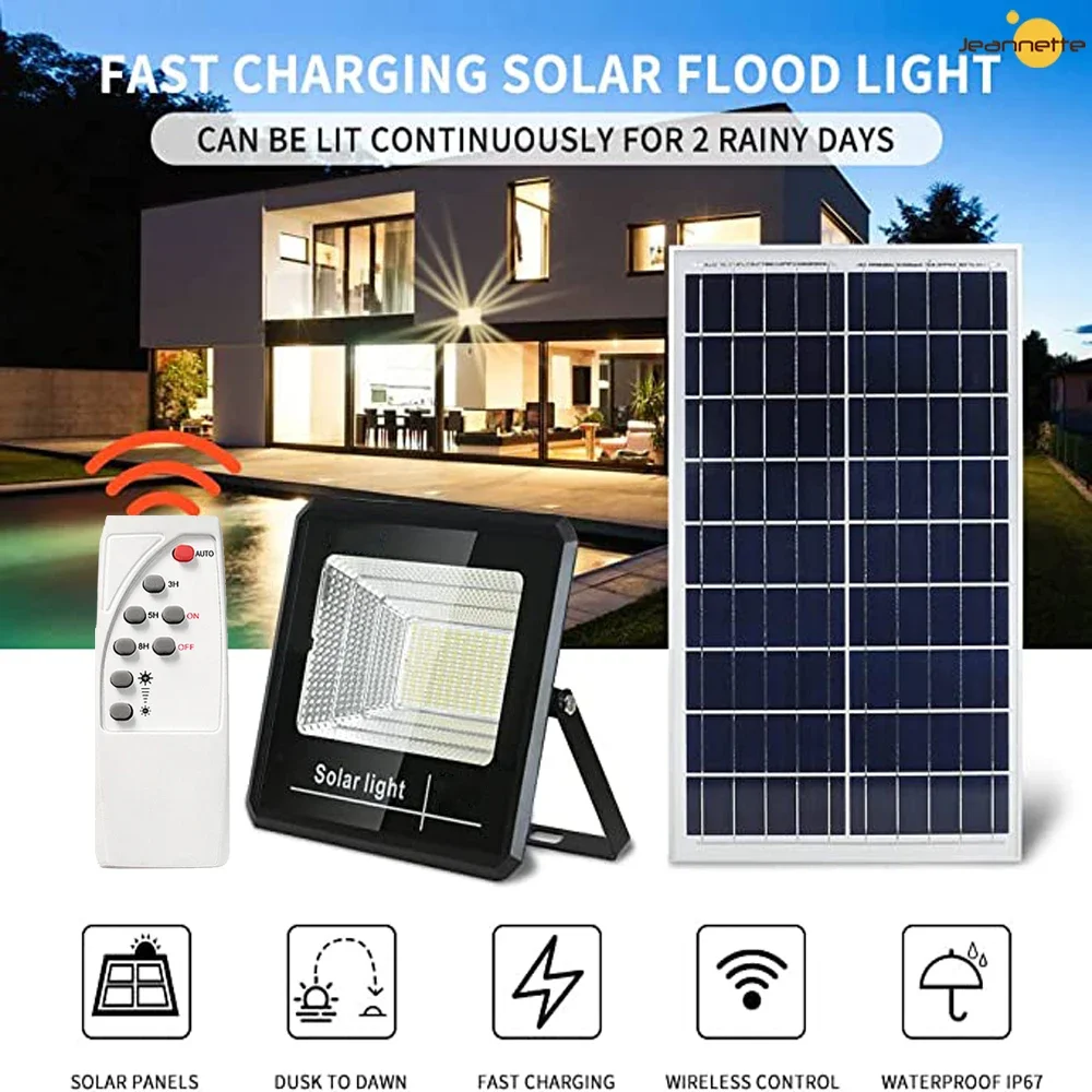 

100W/60W LED Solar Energy Light Waterproof Outdoor Solar Spotlight Lamp LED Flood Lamp Projector Lighting Fixture Floodlight