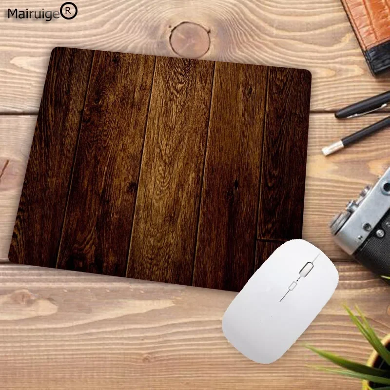 Mairuige High end Beautiful Wood Durable Rubber Mouse Mat Pad Size for 18X22CM  Gaming Mousepads Big promotion For Russia