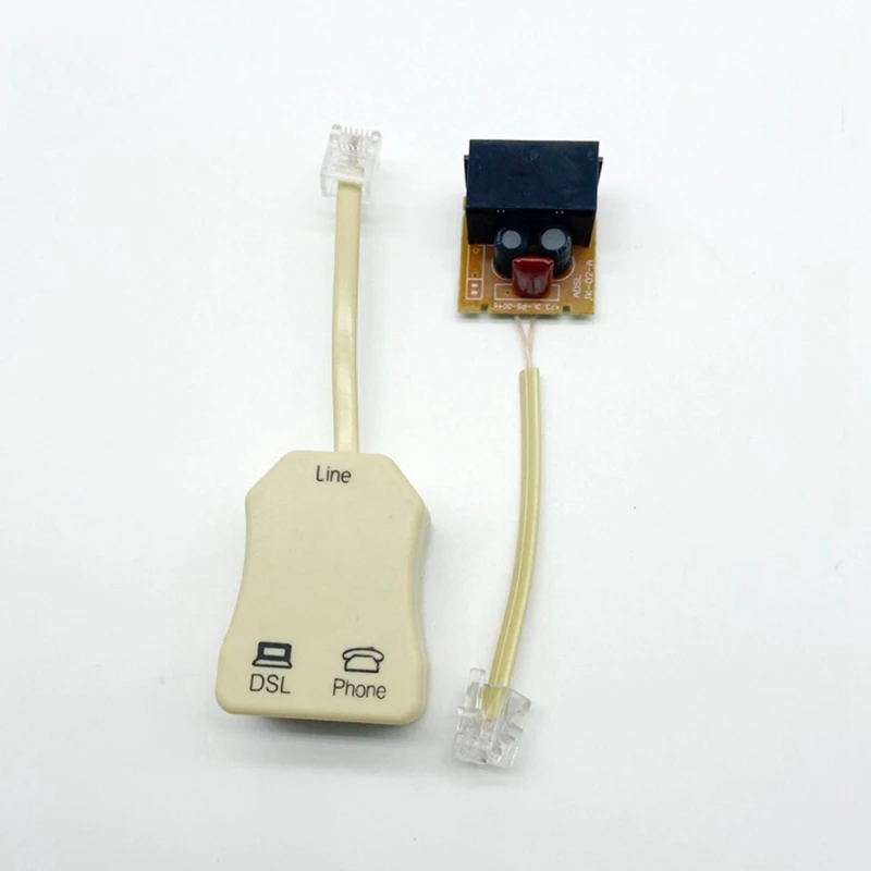 3 buah Splitter Filter DSL untuk saluran telepon Splitter Jack In-Line DSL Filter Modem telepon Filter Splitter ADSL