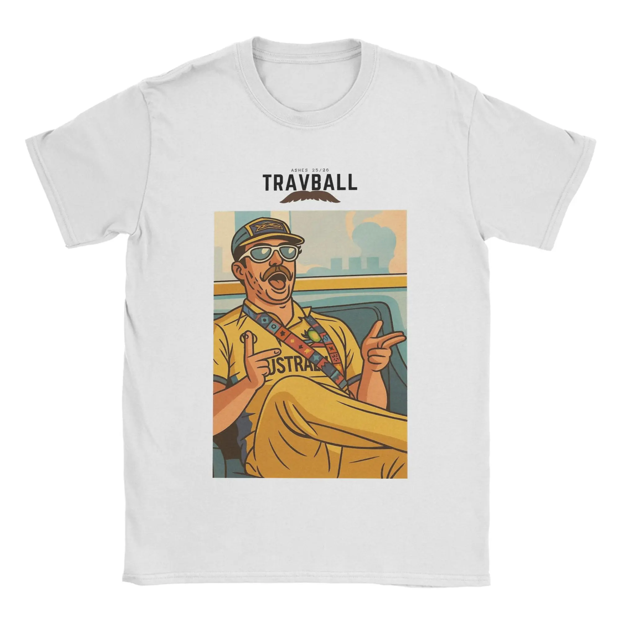 

Мужская и женская рубашка Travis из чистого хлопка с рисунком, футболки, одежда, наряды