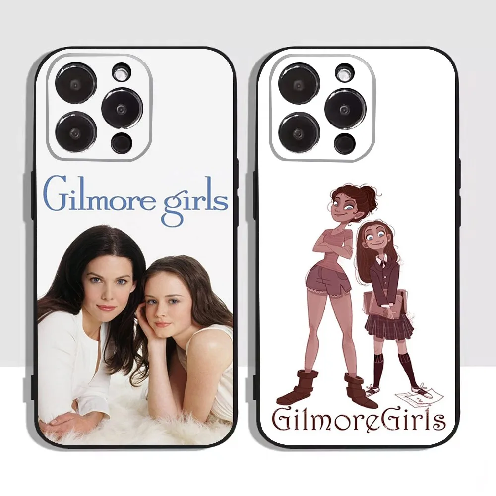 G-Gilmore G-Girls  Phone Case For Apple iPhone 15,14,13,12,11,XS,XR,X,8,7,Pro,Max,Plus,mini Silicone Black Cover