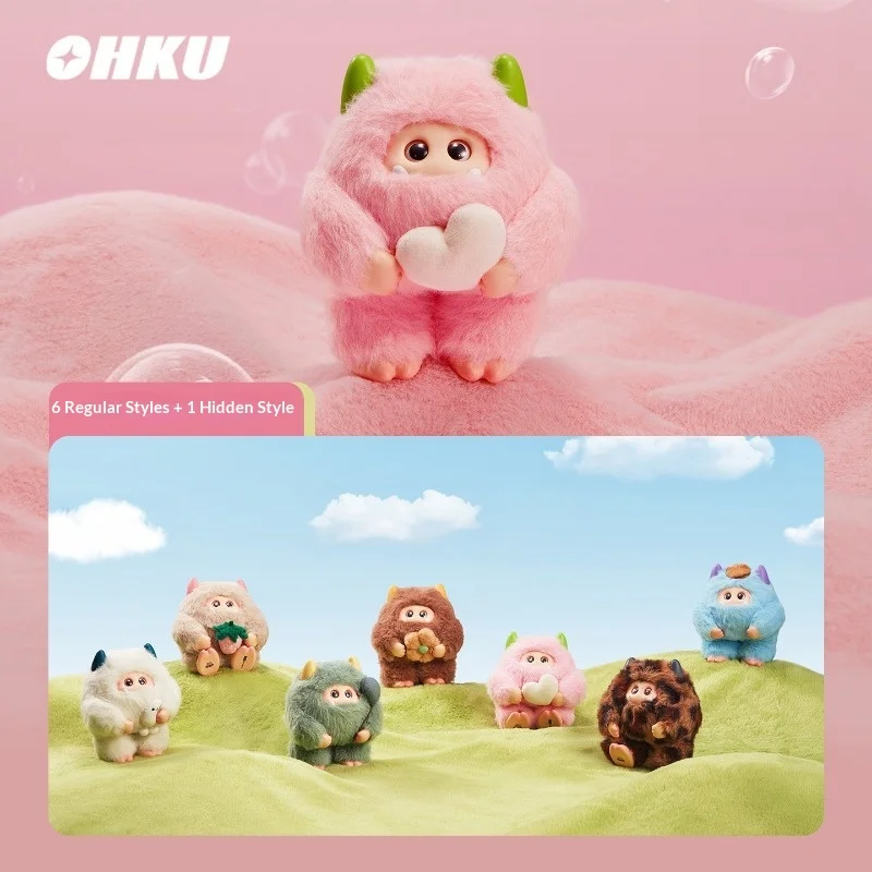 

OHKU Cotton Candy Dream Series Vinyl Blind Box Cute Fluffy Monster Collectible Figure for Surprise Unboxing and Home Decor Gift