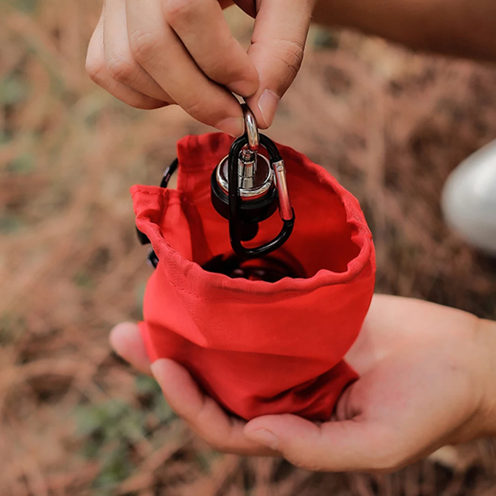 

4pcs Outdoor Storage Bags Drawstring Cinch Sack Polyester Camping Travel Lightweight Foldable Jewelry Pouch Packing Solutions