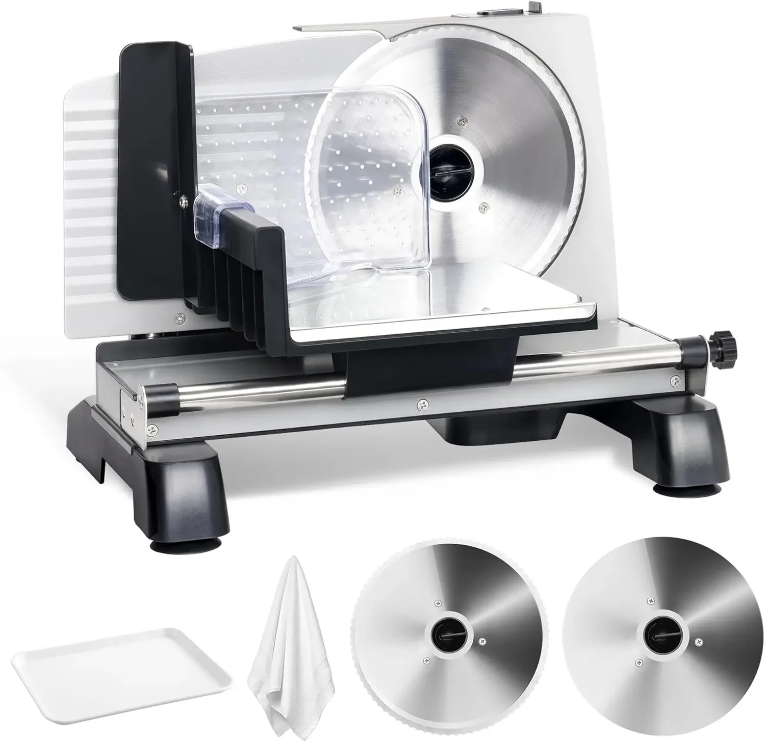 200 W Electric Food Slicer with 2 Removable 7.5