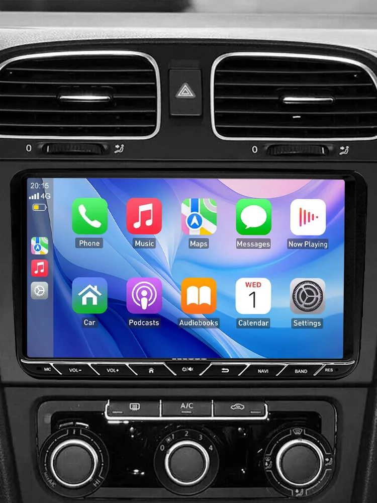 ESSGOO 9 "Android14 6 + 128G Autoradio Radio Draadloze Carplay Voor VW Golf 5 6 Passat Polo Touran Tiguan Jetta Caddy EOS 4G LET WIF - afbeelding 2