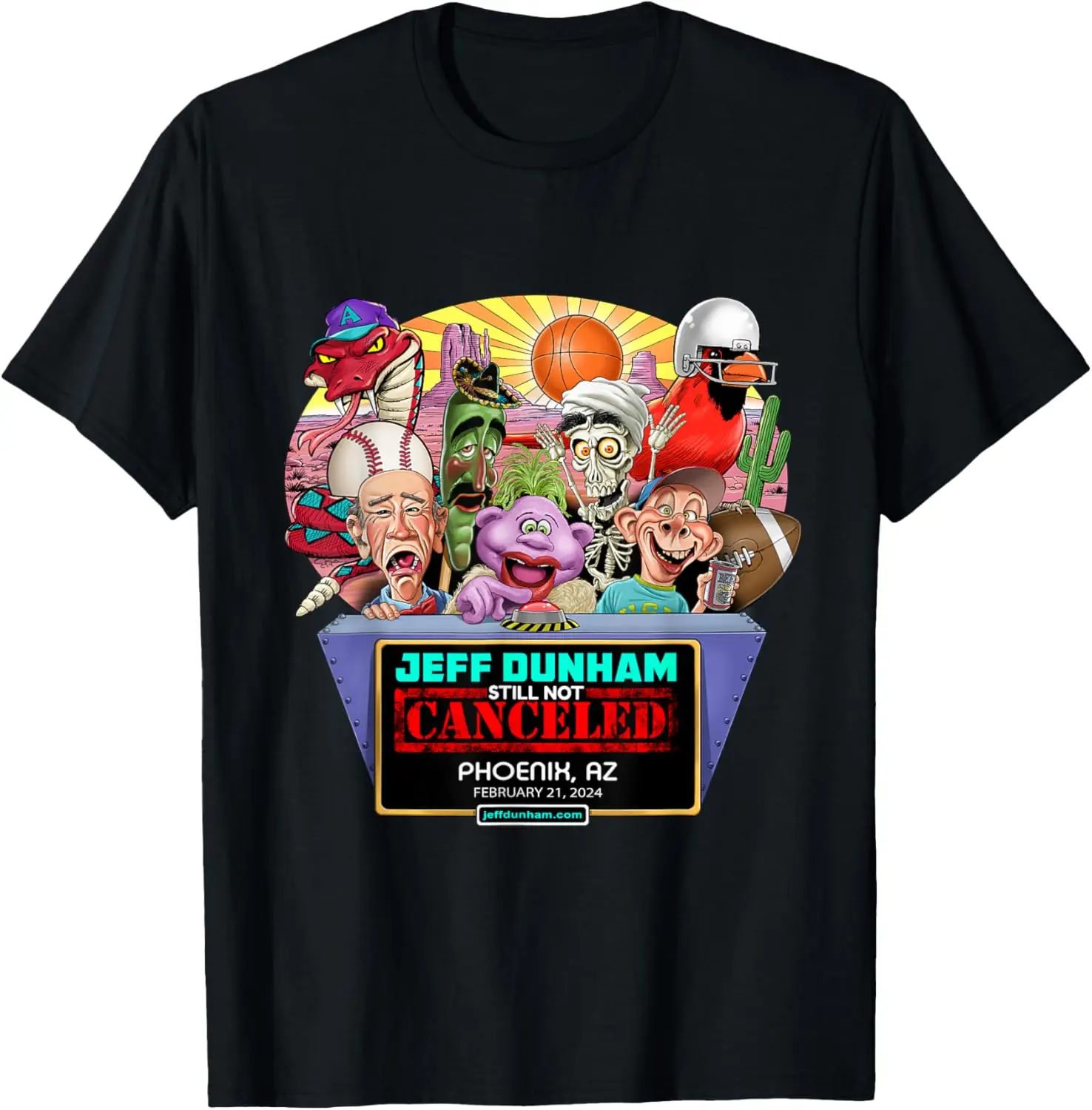 Jeff Dunham Phoenix, AZ (2024) T-shirt