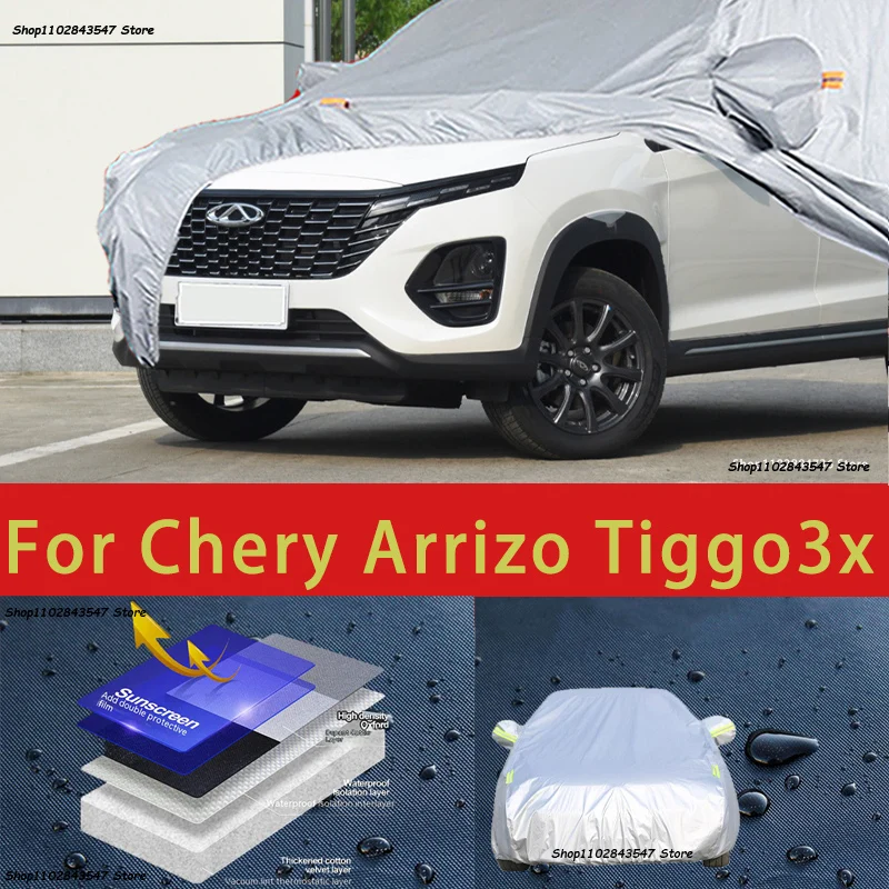 

Для Chery ArrizoTiggo3x наружная защита полные автомобильные чехлы для снега солнцезащитный водонепроницаемый пыленепроницаемый наружные автомобильные аксессуары