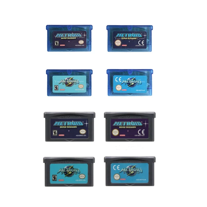 Cartouche de jeu GBA 32 bits, carte de Console de jeu vidéo série Metroid Fusion Zero Mission pour GBA/SP/DS