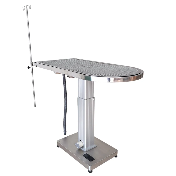 

Stainless steel electric lift veterinary surgery multifunctional handling table Simple veterinary operating table