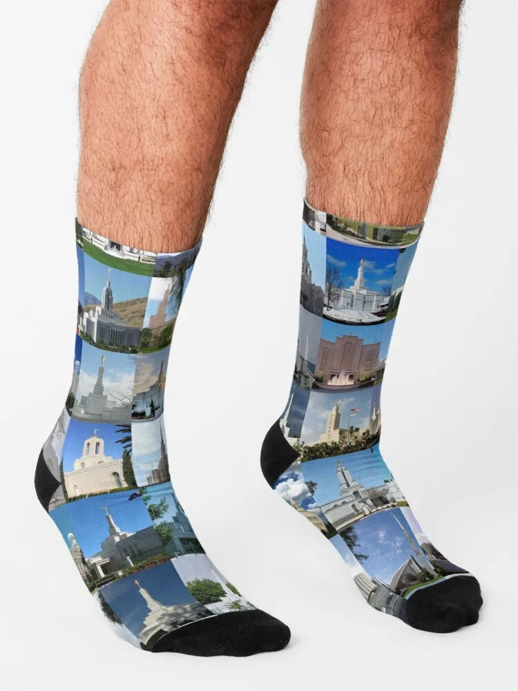 Mormon Temples Socks