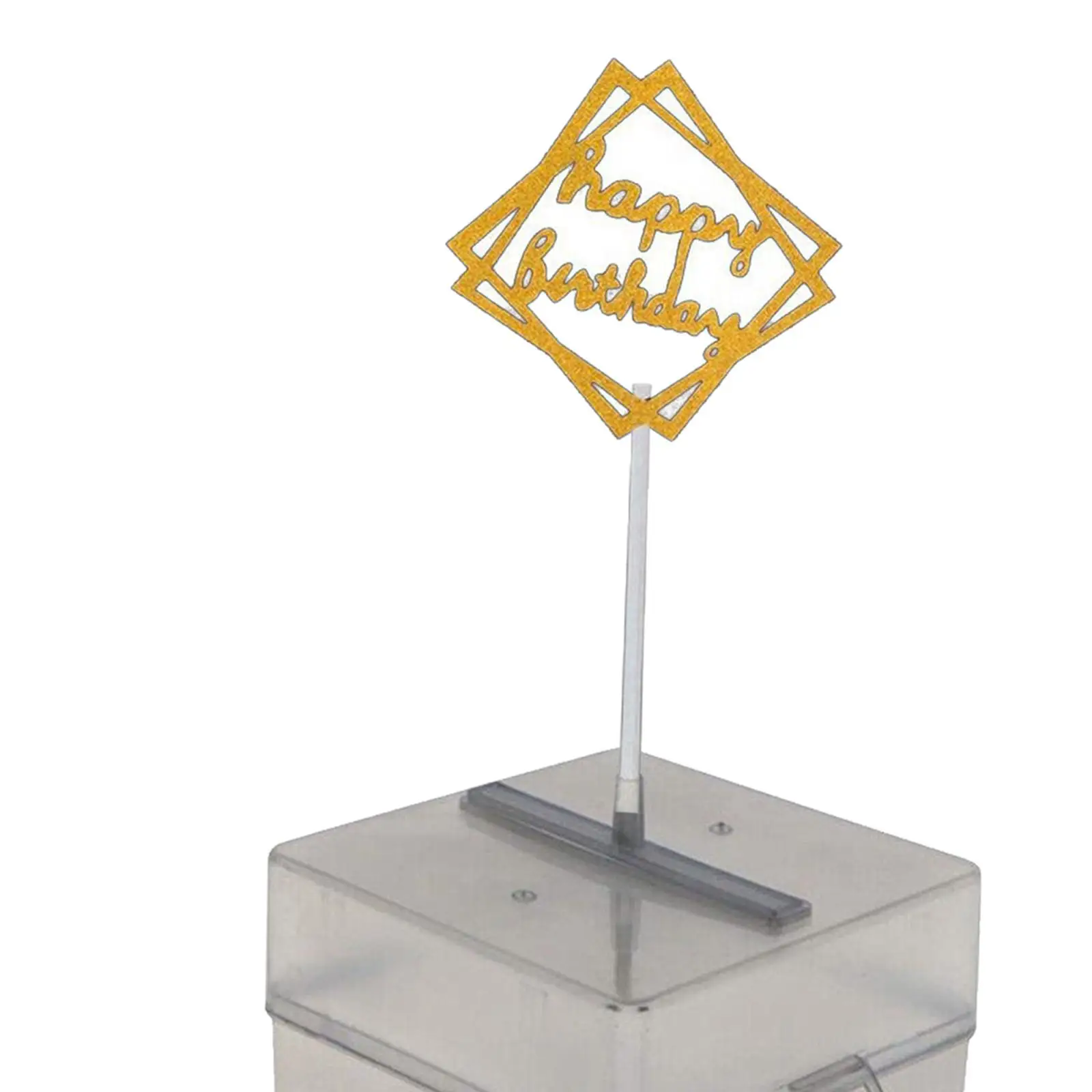 صندوق سحب كعكة المال البلاستيكي الشفاف 20 كيسًا شفافًا