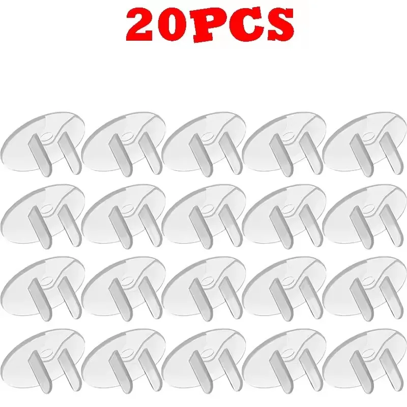 5-20pcs Baby American Standard Electrical Safety Socket Protective Cover Clear Safety Plug Outlet Protection Kid Safety Supplies