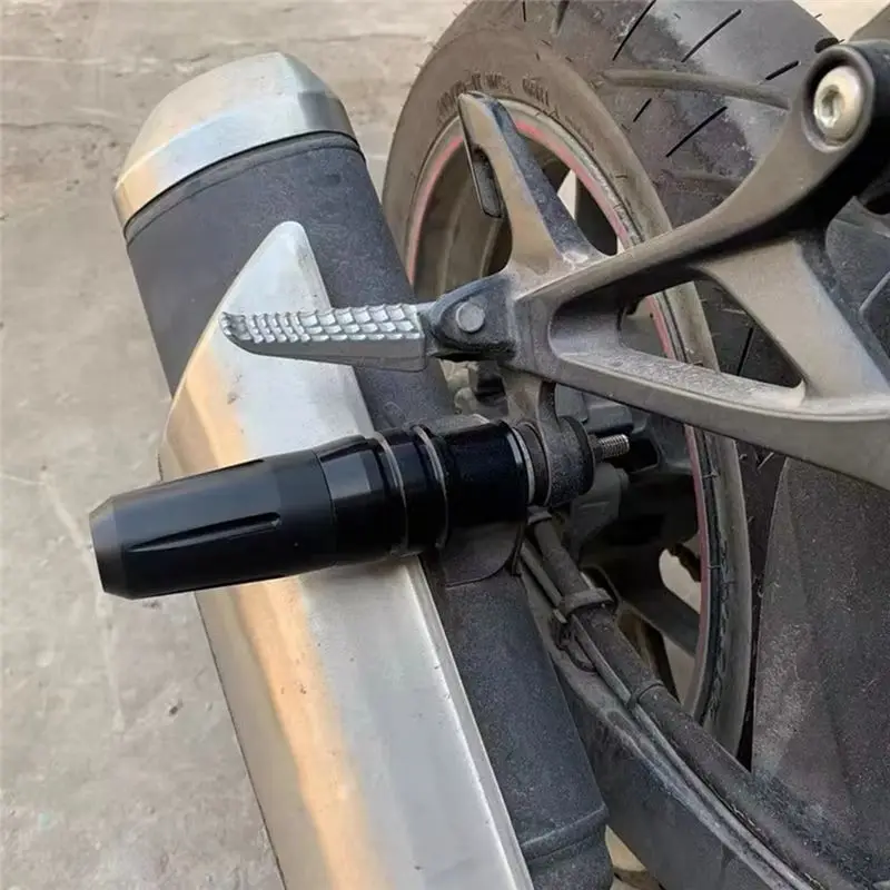 A67K-Universal Motorcycle Crash Pads Exhaust Sliders Crash Protector Accessories With 8MM 10MM Bolt Aluminum 3