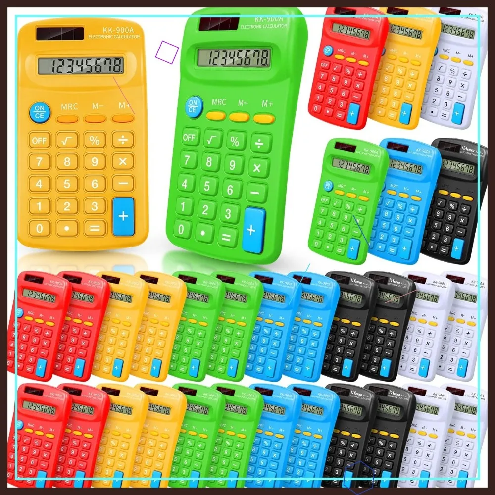 

30 Pack Mini Calculator Bulk 4 Function Pocket Size Battery Powered for Students Office Home