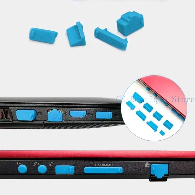 652F 16 PCS Silikon USB Port Cover Anti Debu Pelindung untuk Pelindung Desktop