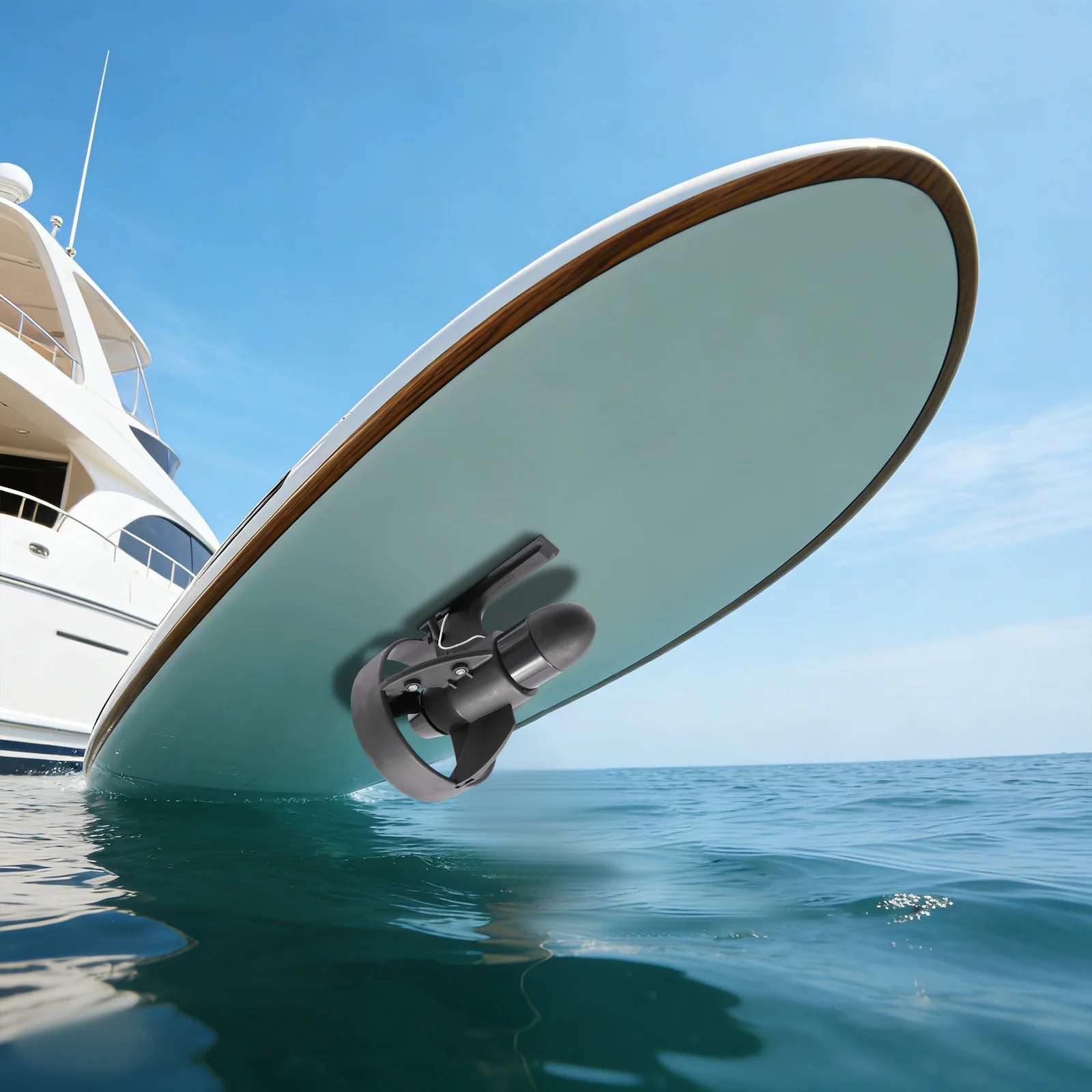 

Подводный движитель 12В 288Вт с кнопочным управлением, черный, с пропеллером и сумкой для аккумулятора