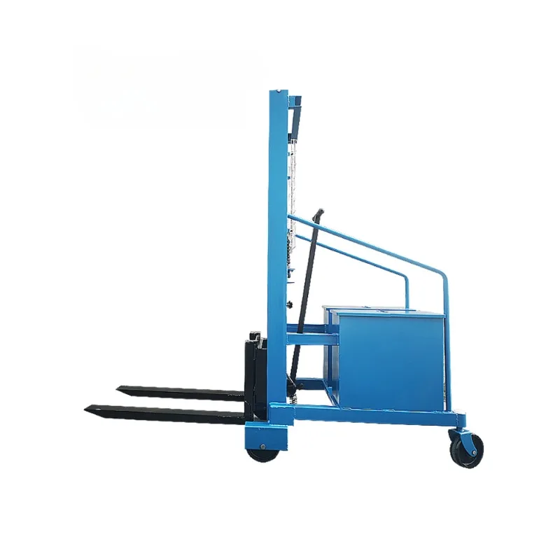 Manual forklift without legs hydraulic lifting loading and unloading lifting mold small forklift 1 ton 500 kg