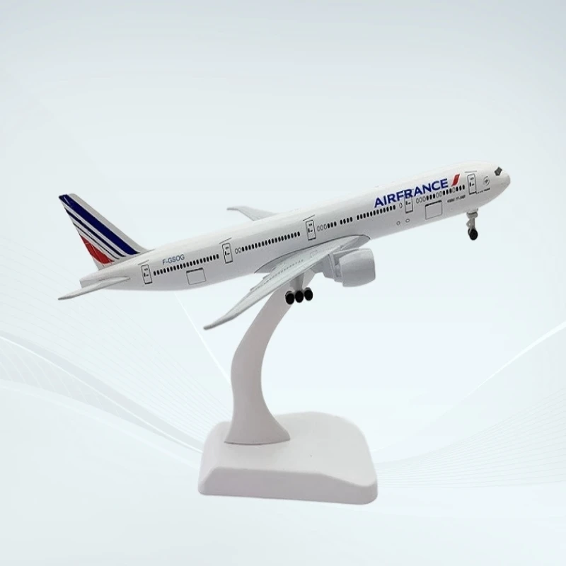 20cm B777 Air France Model Plane Home Decor 1/400 Scale Metal Airplane Model Diecast Air & Wheels Landing Gears Collection