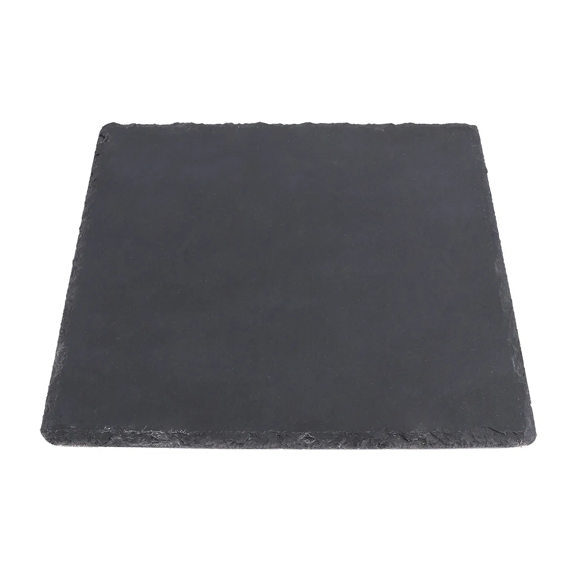 

1Pcs Natural Plate 25Cm Black Square Long-Lasting Steak Sushi Serving Dish Banquet Display for Weddings Events Parties