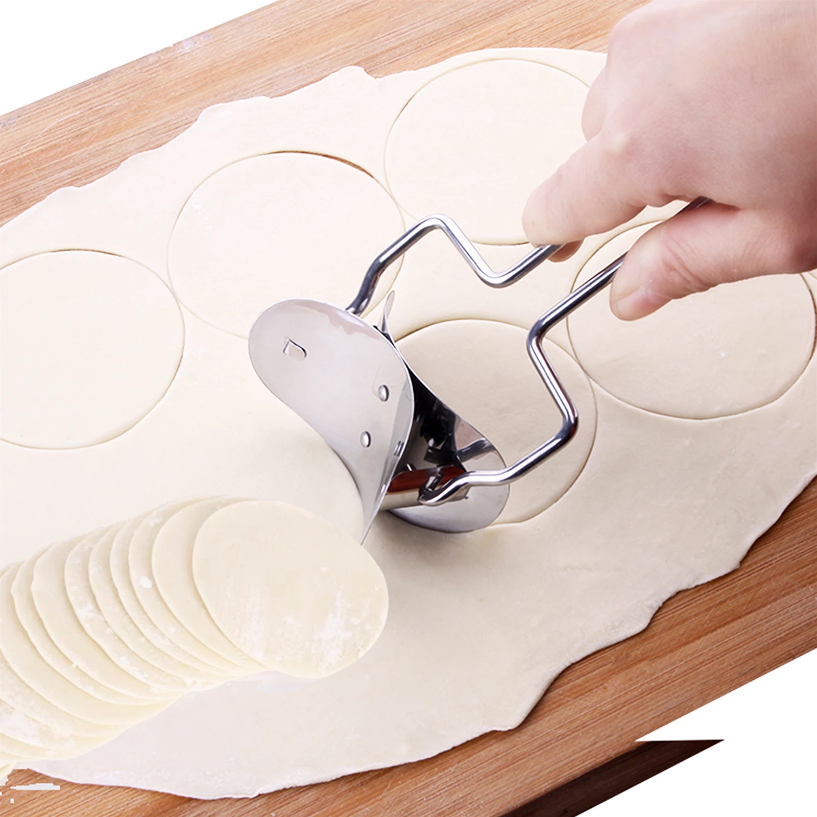

Dumpling Maker Mold Stainless Steel Kitchen Gadget Ravioli Presser Tool Easy Storage Space Saving Gift Idea