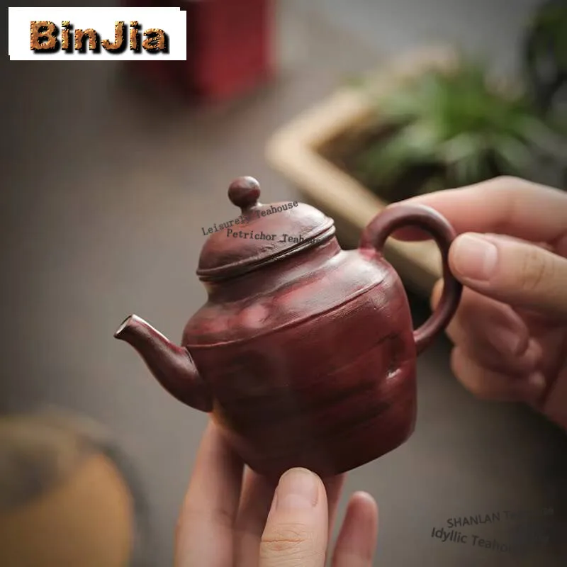 150ml Handmade Hawthorn Red Teapot Japanese Powder Yin  Pot Household Tea Maker Kettle Boutique Kung Fu Teaware Cafes Supplies