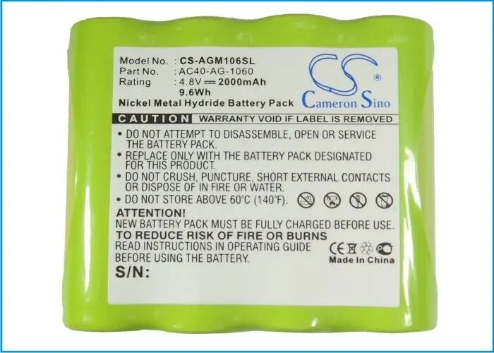 Astro 게임, PSP, NDS용 Cameron Sino 4.8V 2000mAh Ni-MH 교체용 배터리