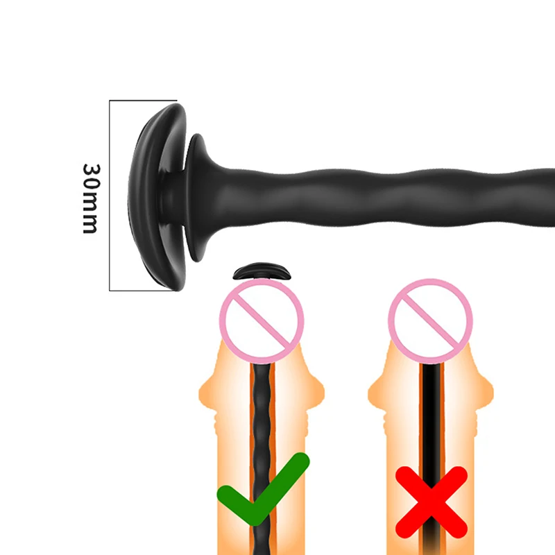 Chastity Cage Penis Plug Stimulation Bondage Urethra Dilator Catheter Horse Eye Rod Vagina Anal Simulatior Sex Toys For ManHot - view 2