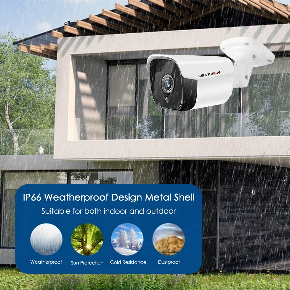 OEM 유선 야외 8MP CCTV 보안 카메라 시스템 모션 감지 8채널 4K POE NVR 키트 가정용 감시 키트