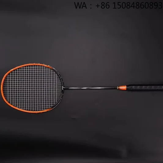 Lightweight full Carbon fiber material badminton racket, customized frame design, portable durable structure for outdoor indoor
