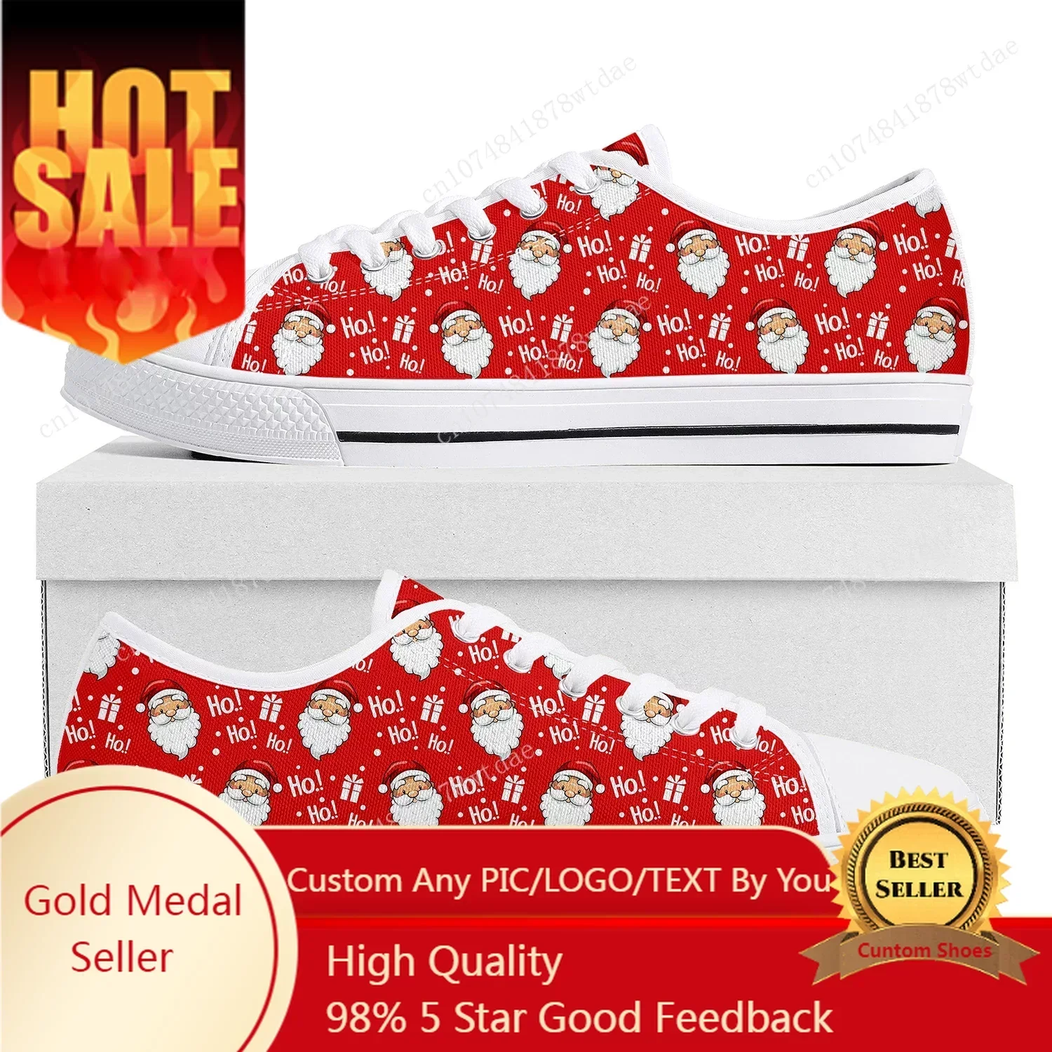 

Merry Christmas Gift Low Top Sneakers Womens Mens Teenager High Quality Canvas Sneaker Couple Comics Manga Custom Made Shoes