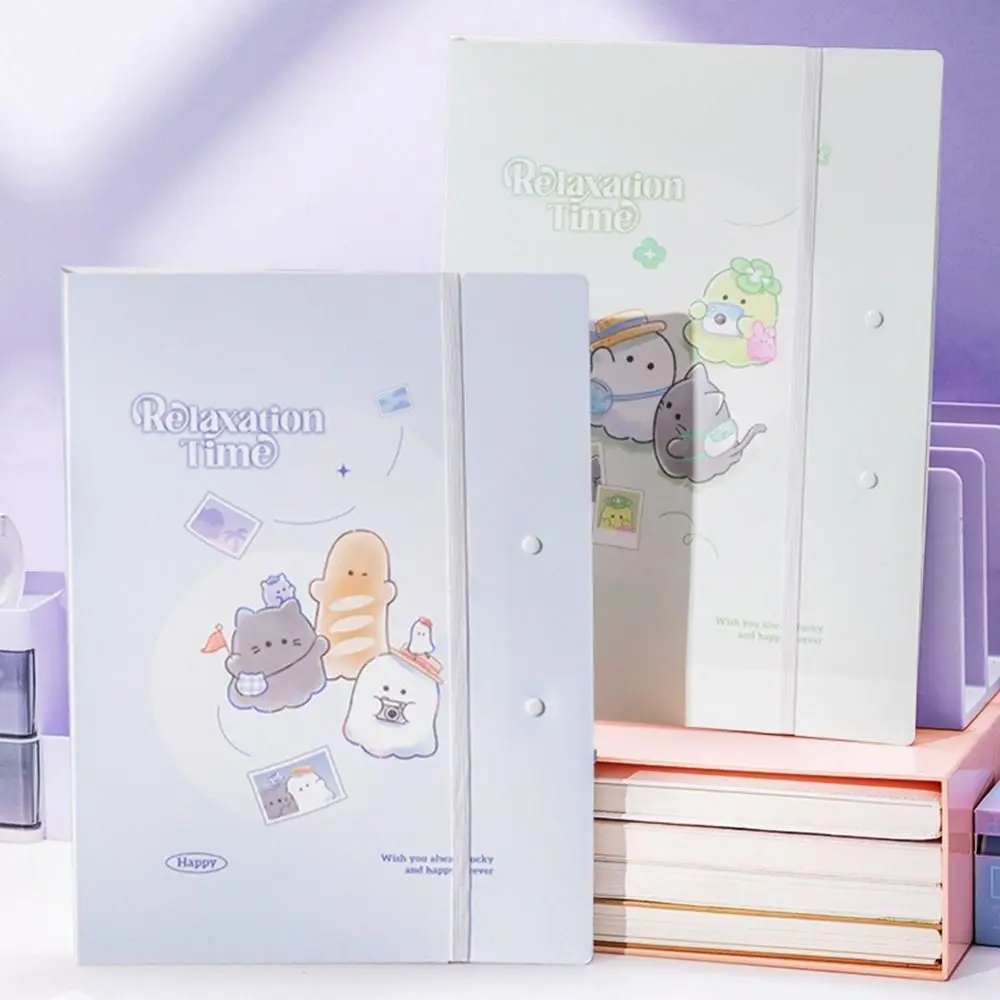 Gifts Random 1pc Foldable Folders Large Capacity Plastic Material Test Papers Organizer Transparent File Contract Folders File