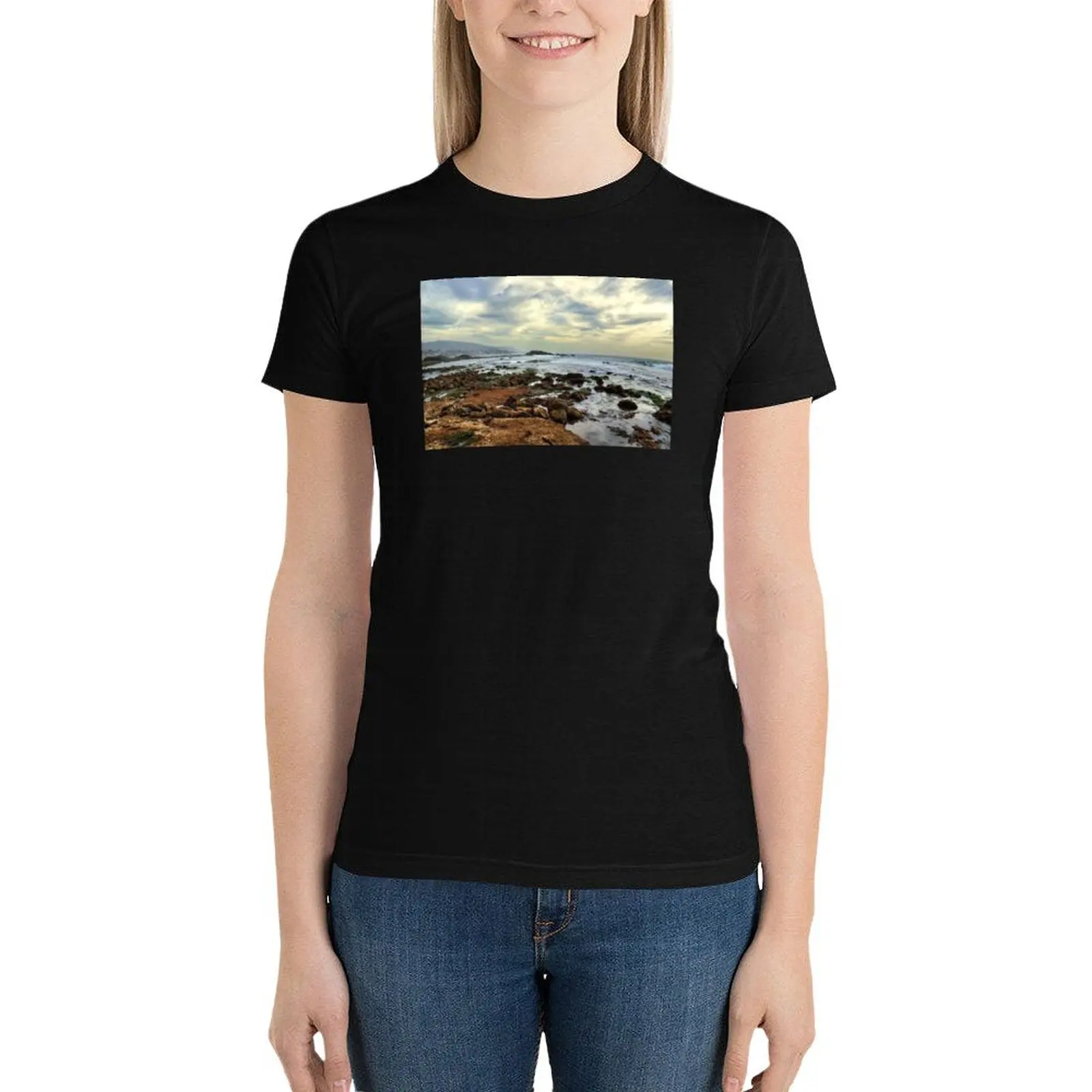 Laguna Beach Tidepools T-Shirt lady clothes female tight shirts for Women