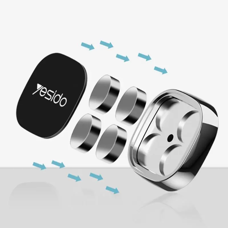 حامل هاتف محمول مغناطيسي للسيارة مثبت على لوحة القيادة أو على الحائط عالمي