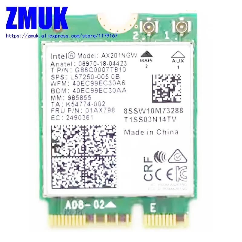 Int AX201NGW WiFi For Lenovo V14 V15 E14 E15 Yoga S740 S340 S540