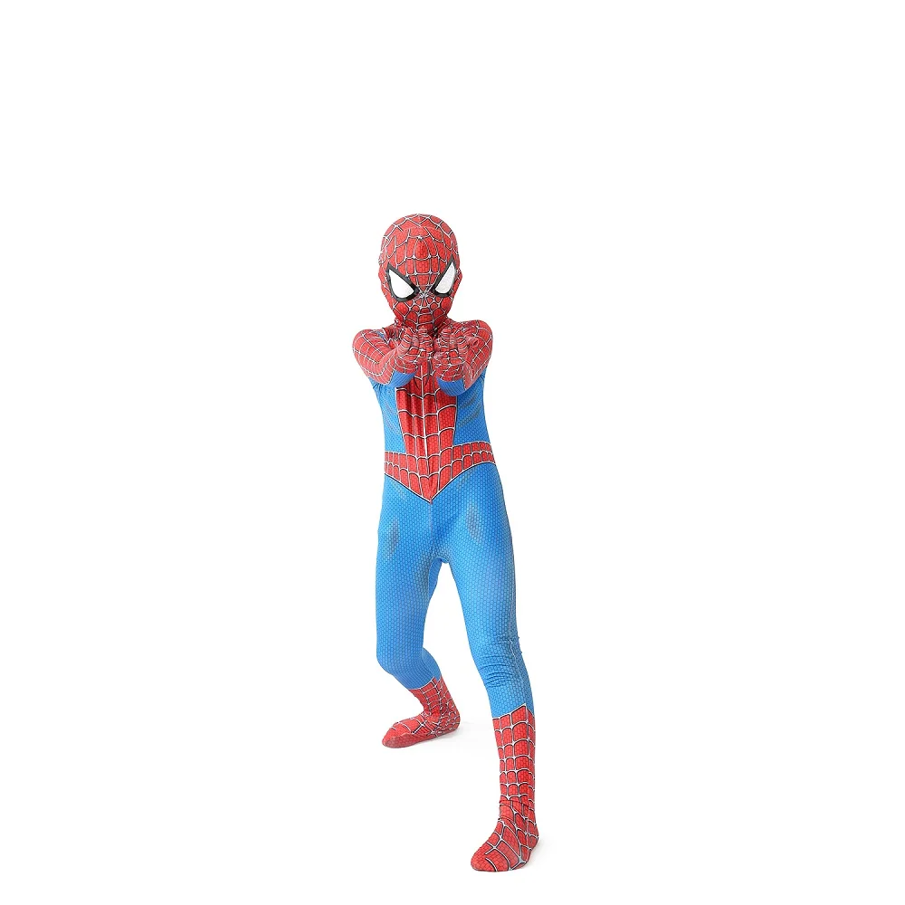 Hot Sale wholesale Classic Style Best Price Cartoon Red Black Clothing Figura de Accion Anime Kids Spiderman Costume