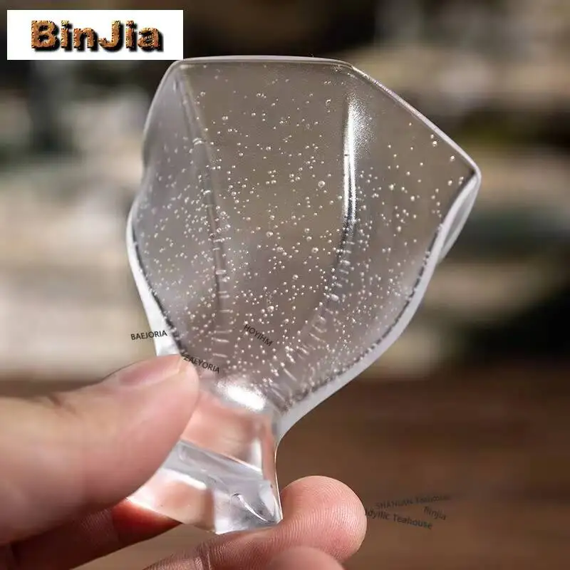 50ml Handmade Bubble Glass Teacup Creative Tea Bowl Beautiful Tea Cup Personal Cup Chazhan Master Cups Chinese Tea Set Supplies
