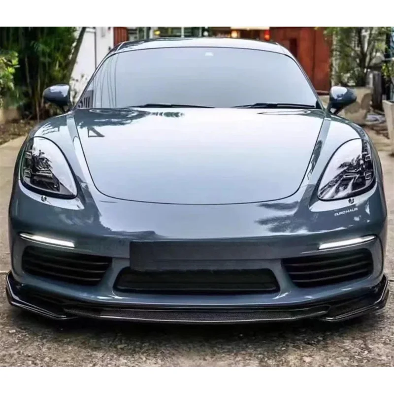 

High Quality Carbon Fiber A-style Front Bumper Lip Body Kit Boxster Cayman 718