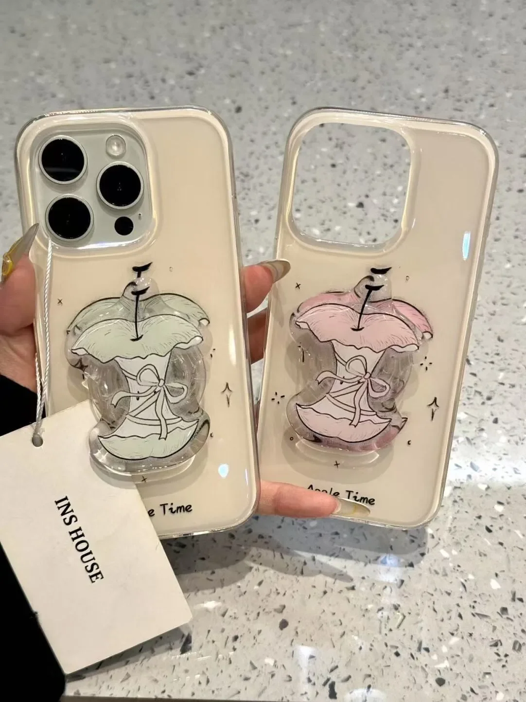 Bow apple stand Phone Cases For Samsung galaxy s25 s24 s24plus s24ultra s23 s22 s21 s21fe s23fe s20 s20fe Cover
