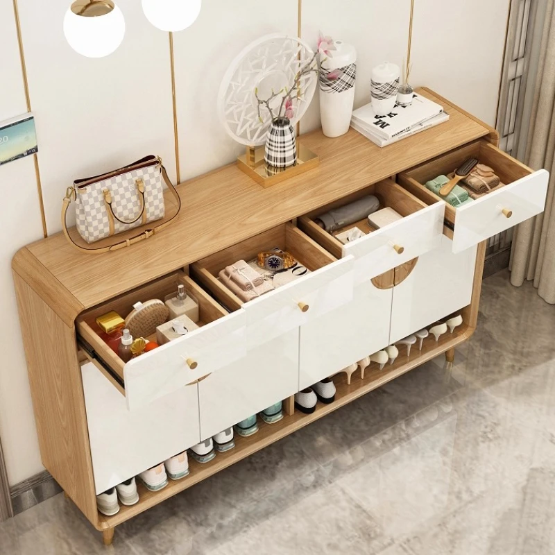 

Furniture Shoes Storage System Minimalist Schuhschrank Furniture#LMid-century Entrance Hall Shoe Cabinet Modern Elegant Designer