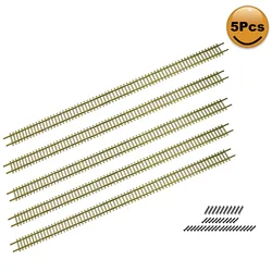 5pcs Model Railway HO Scale 1/87 Tracks Flexible Rail 46cm with Rail Joiners Accessories HP27HO